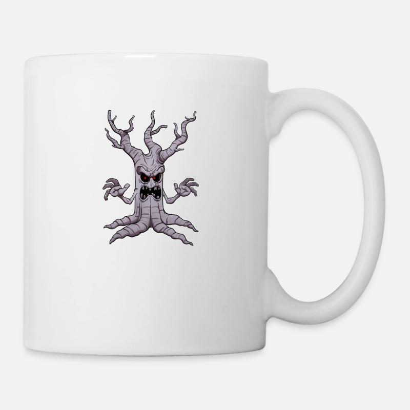 Creepy Halloween Tree - Mug - white
