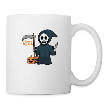 J’adore mon Job Halloween - Mug blanc - blanc - Droite