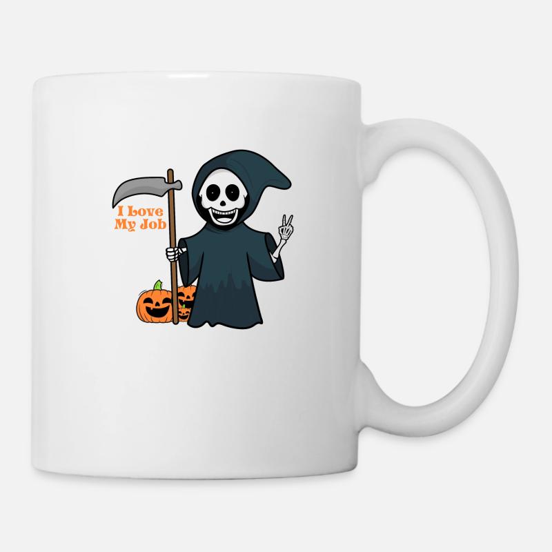 J’adore mon Job Halloween - Mug blanc - blanc