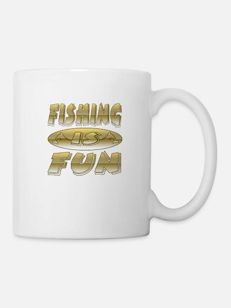 Angeln - Tasse - Weiß