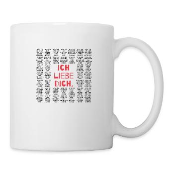 40 Ich liebe dich Sprüche & Zitate Liebeserklärung - Tasse - Weiß - Rechts