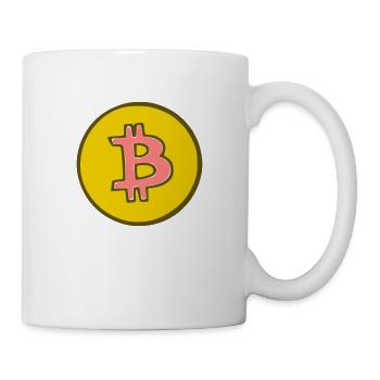 Bitcoin Crypto Currency Virtual Life Vector 7 - Mug - white - Right