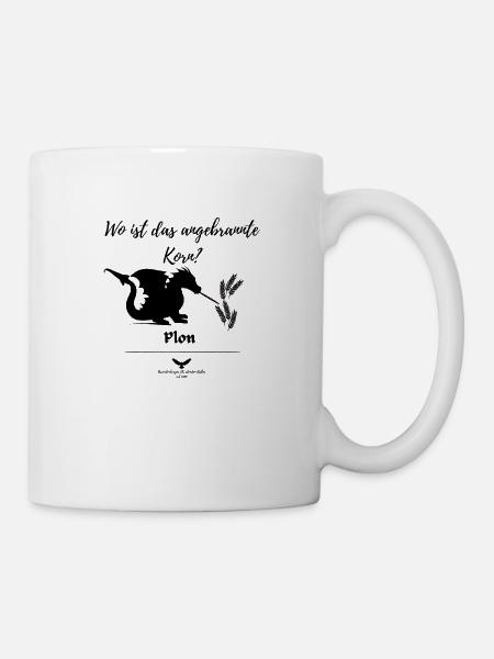 Spreewald Sagen Plon der Drache - Tasse - Weiß