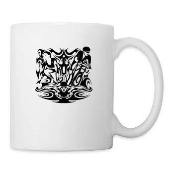 Triathlon Tribal - Tasse - Weiß - Rechts