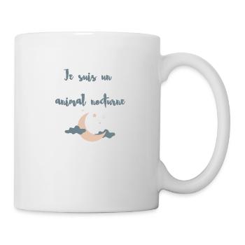Je suis un animal nocturne - Mug blanc - blanc - Droite