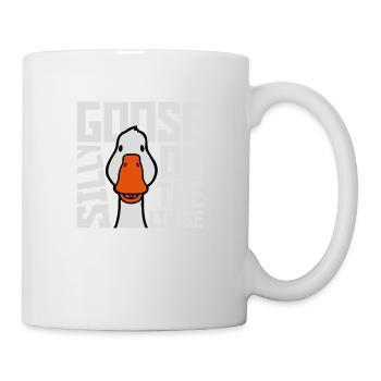 goose on the loose - Tasse - Weiß - Rechts