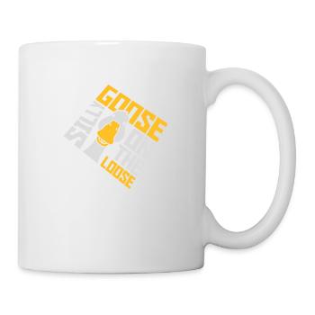 goose on the loose - Tasse - Weiß - Rechts