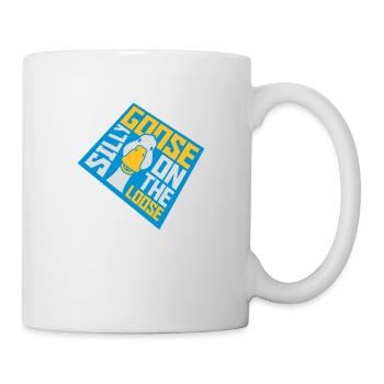 goose on the loose - Tasse - Weiß - Rechts