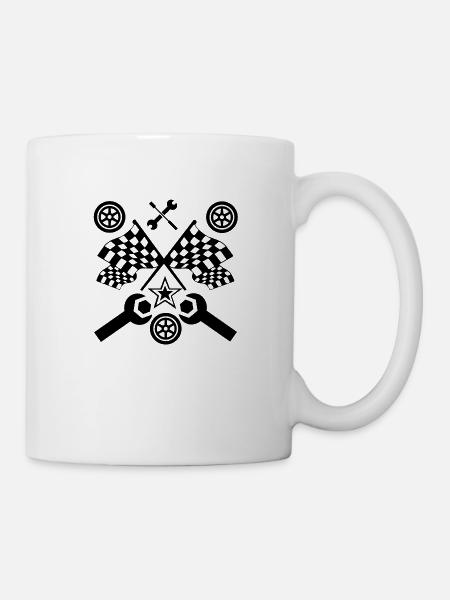 Auto - Tasse - Weiß