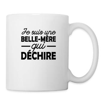 belle-mère qui déchire / cadeau humour belle-mère - Mug blanc - blanc - Droite