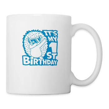 Hérisson dabbing 1er anniversaire - Mug blanc - blanc - Droite