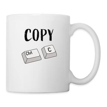 Ctrl C Copy - Mug - white - Right