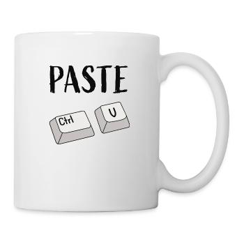 Ctrl V Insérer - Mug blanc - blanc - Droite