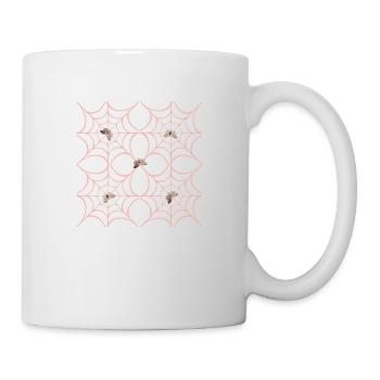Spinnennetz von Rino - Tasse - Weiß - Rechts