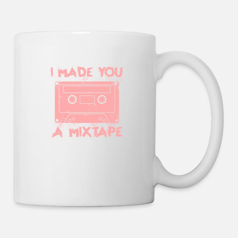 Ich habe dir ein Mixtape gemacht, Vintage Retro 80s Vibe - Tasse - Weiß