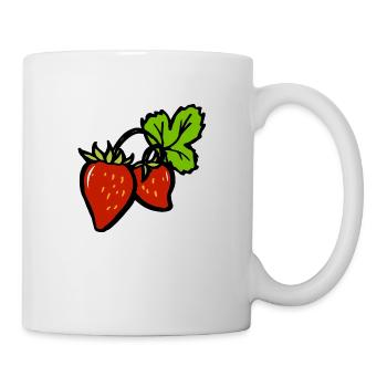 Strawberries Fruits Funny gift idea Fruit growing - Mug - white - Right