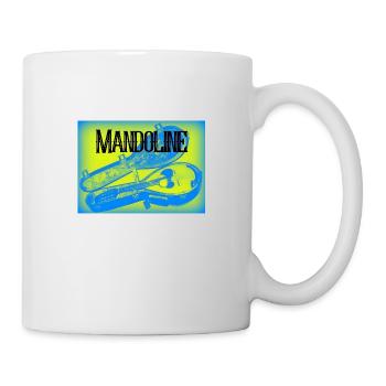 Mandoline im Koffer gelb blau - Tasse - Weiß - Rechts