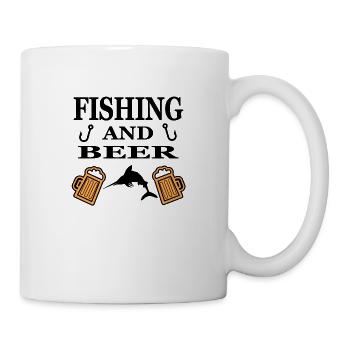 Pêche - Mug blanc - blanc - Droite