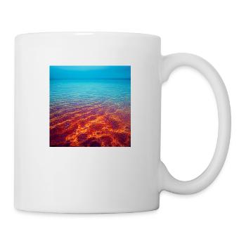 Ruhiges Regenbogenmeer - Tasse - Weiß - Rechts