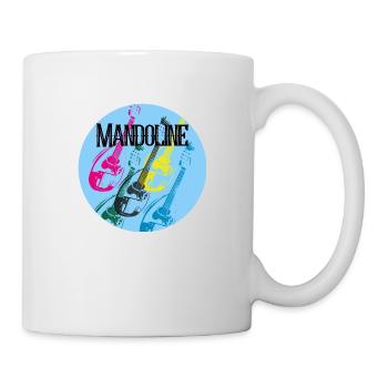 Mandoline fünf Farben Collage - Tasse - Weiß - Rechts