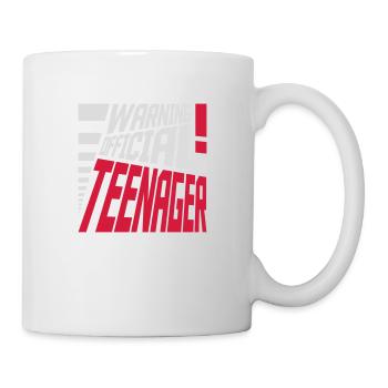 warning official teenage quote - Mug - white - Right