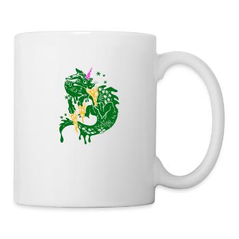 Pizza Dragon - Mug blanc - blanc - Droite