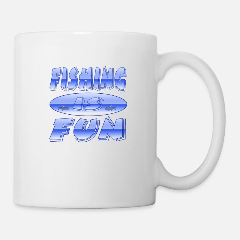 Angeln - Tasse - Weiß