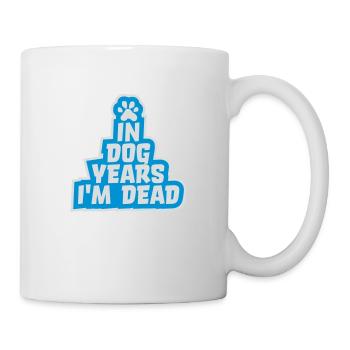 dans les années de chien Mort - Mug blanc - blanc - Droite