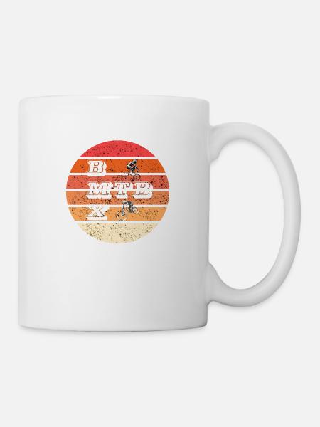 mtb bmx vintage bmx mtb - Mug - white