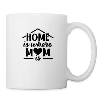 La maison est l’endroit où maman est - Mug blanc - blanc - Droite