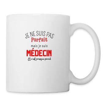 Pas parfait mais médecin - Mug blanc - blanc - Droite