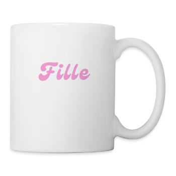C'est une fille - annonce grossesse - Mug blanc - blanc - Droite