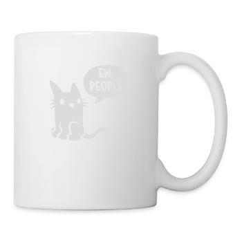 Comic cat ew people - Mug - white - Right