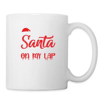 7 Je ne suis pas le père Noël mais tu peux toujours t’asseoir sur mes genoux - Mug blanc - blanc - Droite