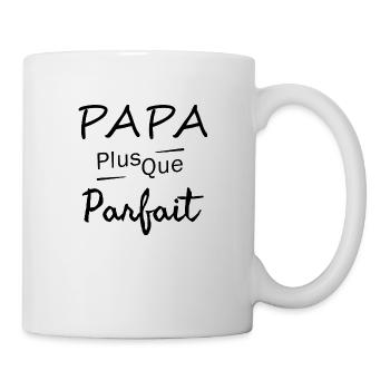 Papa parfait / cadeau humour papa - Mug blanc - blanc - Droite