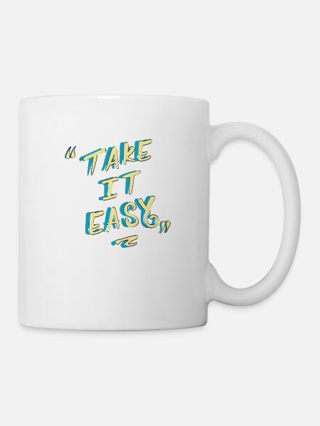 take it easy - Mug blanc - blanc