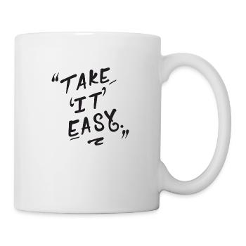 TAKE IT EASY EN NOIR - Mug blanc - blanc - Droite