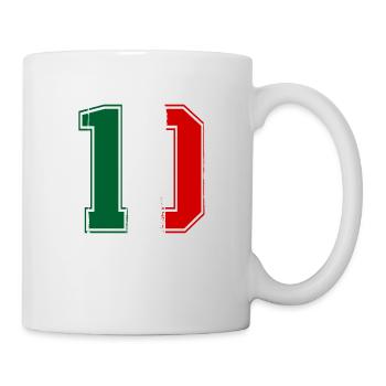 10 Italien Flagge - Tasse - Weiß - Rechts