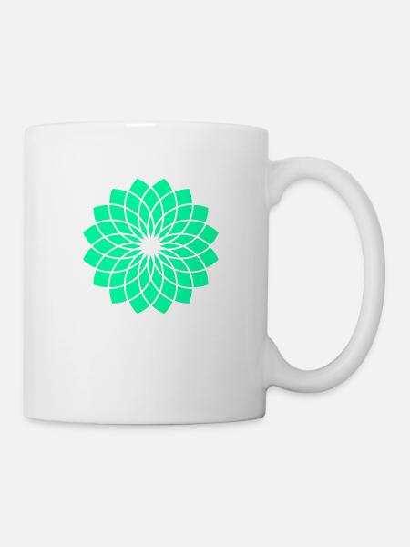 Lotus d’émeraude - Mug blanc - blanc