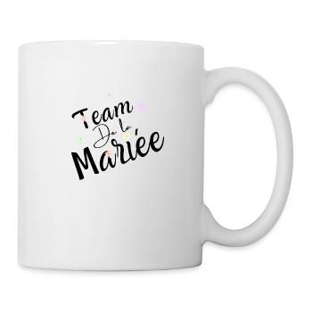 Team de la mariée floral -Tshirt assorti - Mug blanc - blanc - Droite