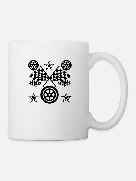 Auto - Tasse - Weiß