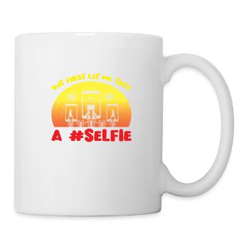 Mais permettez-moi d’abord de jeter un #Selfie - Mug blanc - blanc - Droite
