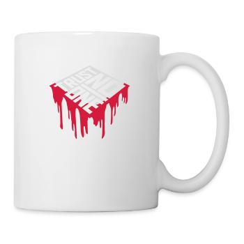 trust no one quote - Mug - white - Right