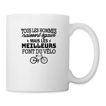 cadeau humour vélo / humour cycliste - Mug blanc - blanc - Droite