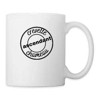 crevette ascendant chameau - Mug blanc - blanc - Droite