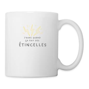 Ça fait des étincelles | Joli Cadeau de Noël - Mug blanc - blanc - Droite