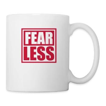 fearless Text Quote Design - Mug - white - Right