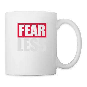 fearless Text Quote Design - Mug - white - Right