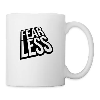 fearless Text Quote Design - Mug - white - Right