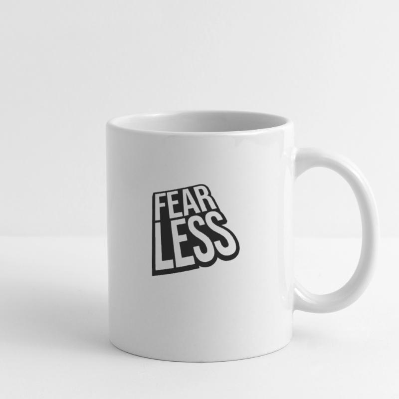 Conception de citation de texte intrépide Mug blanc